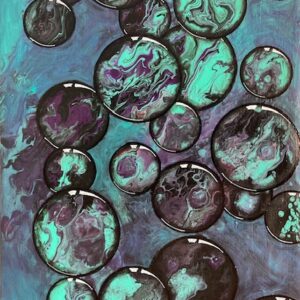 ”Just Bubbles” 30*45 cm på mdf-skiva Till Salu