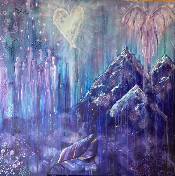 ”Love, Hope And Harmony” 100*100 cm TILL SALU