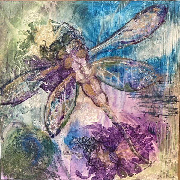 ”Dragonfly” 60*60*3 cm SÅLD